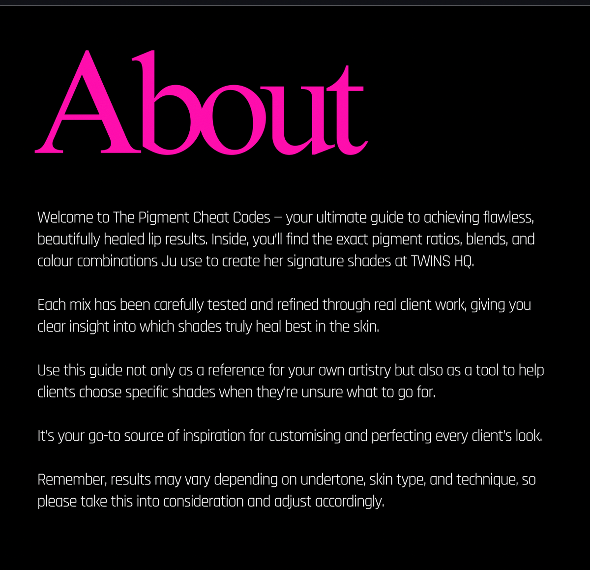 THE PIGMENT CHEAT CODES